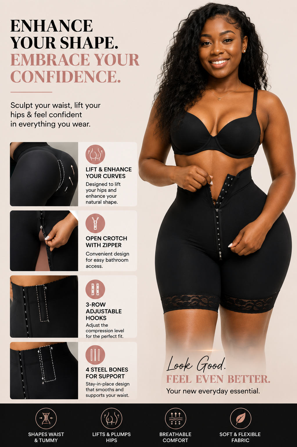 Butt Lifting Shapewear High Waist Tummy Control